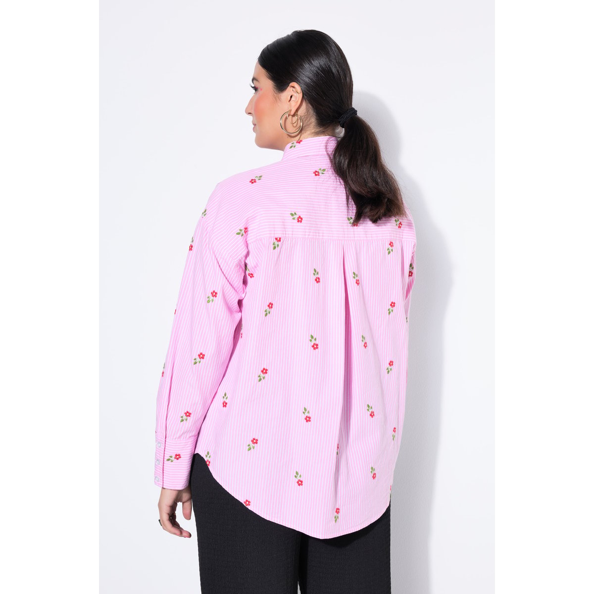 Chemise à rayures oversize rose vif, STUDIO UNTOLD