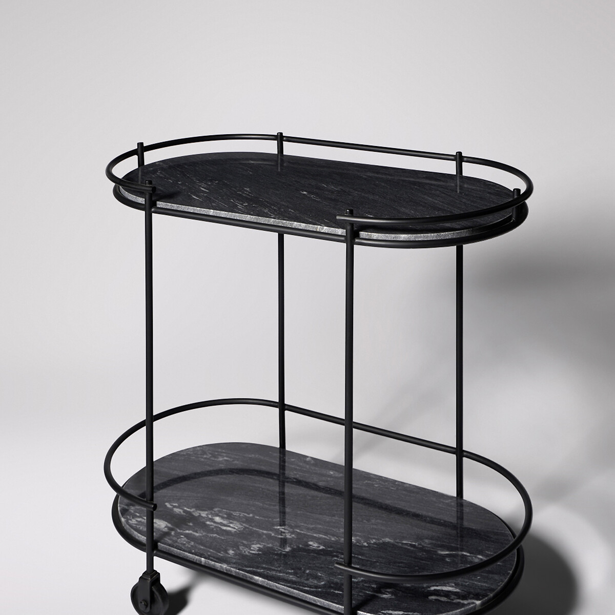 Cartizze Black Marble Trolley black, SWOON