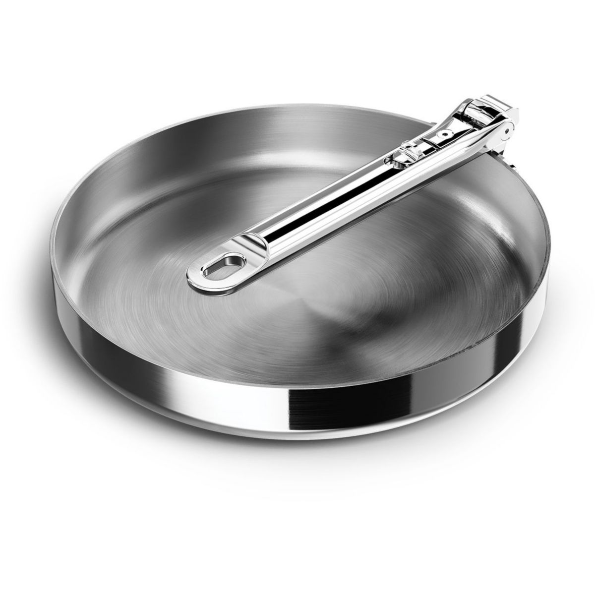 Poêle Space 24cm avec poignée retractable inox argenté, JOSEPH JOSEPH