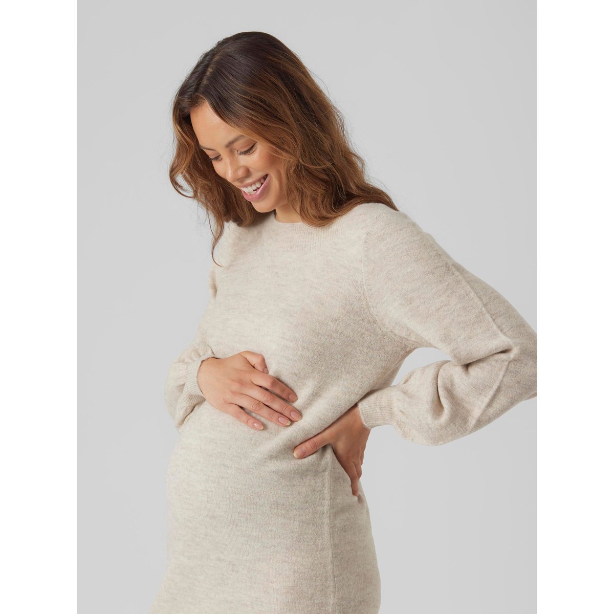 Robe En Maille birch, VERO MODA