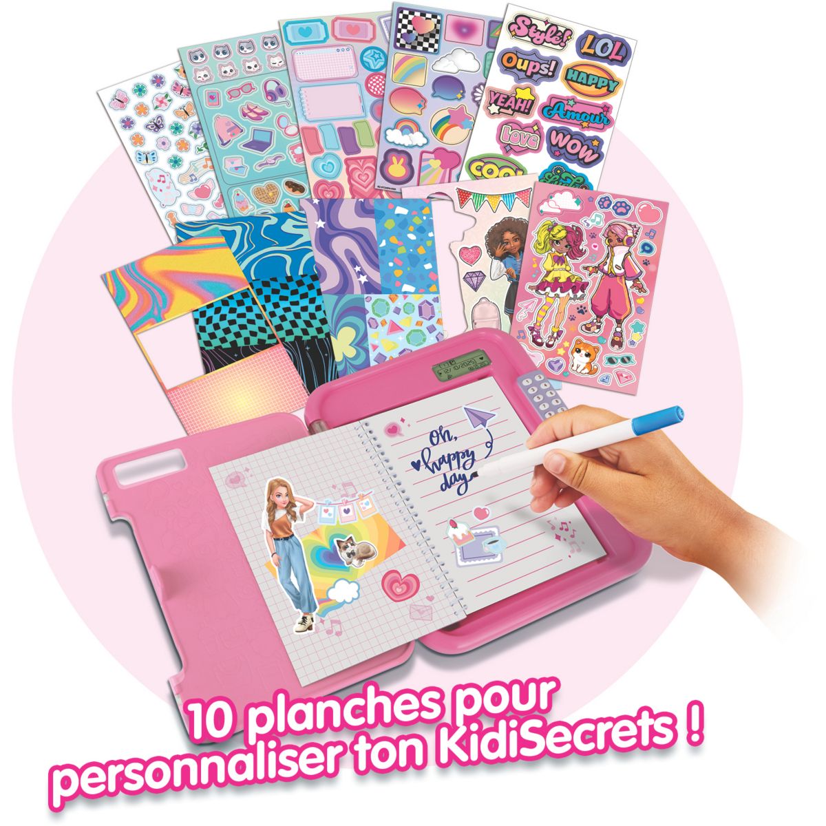 Jeu éducatif KidiSecrets365-Mon journal intime vocal couleur unique, VTECH