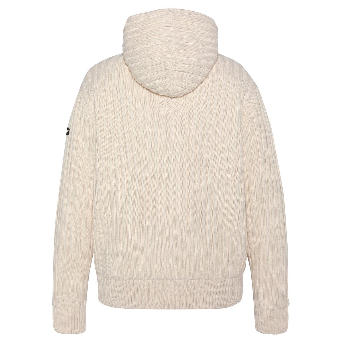 Gilet à capuche doublé sherpa ivoire, SCHOTT