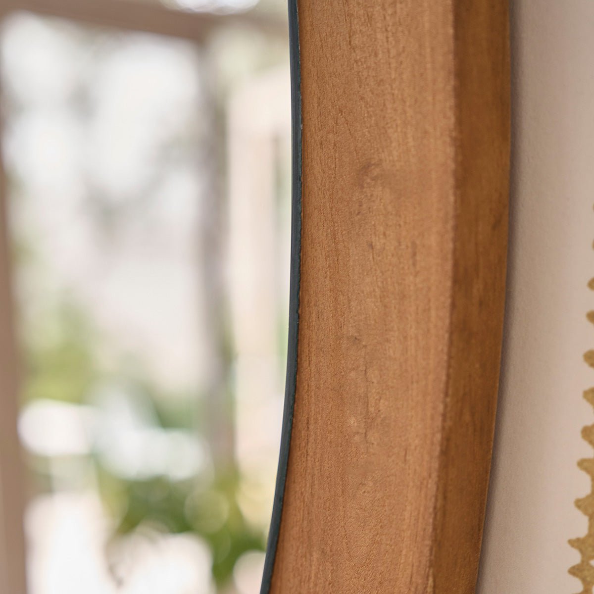 Miroir organique en teck massif 75x60 cm ADELE naturel, BERAH GETAH