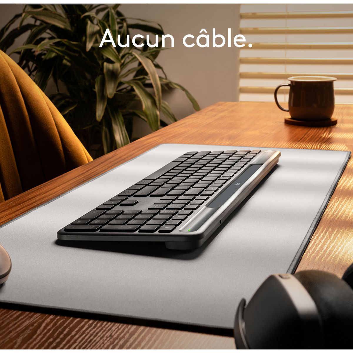 Clavier sans fil Signature Slim Solar+ couleur unique, LOGITECH