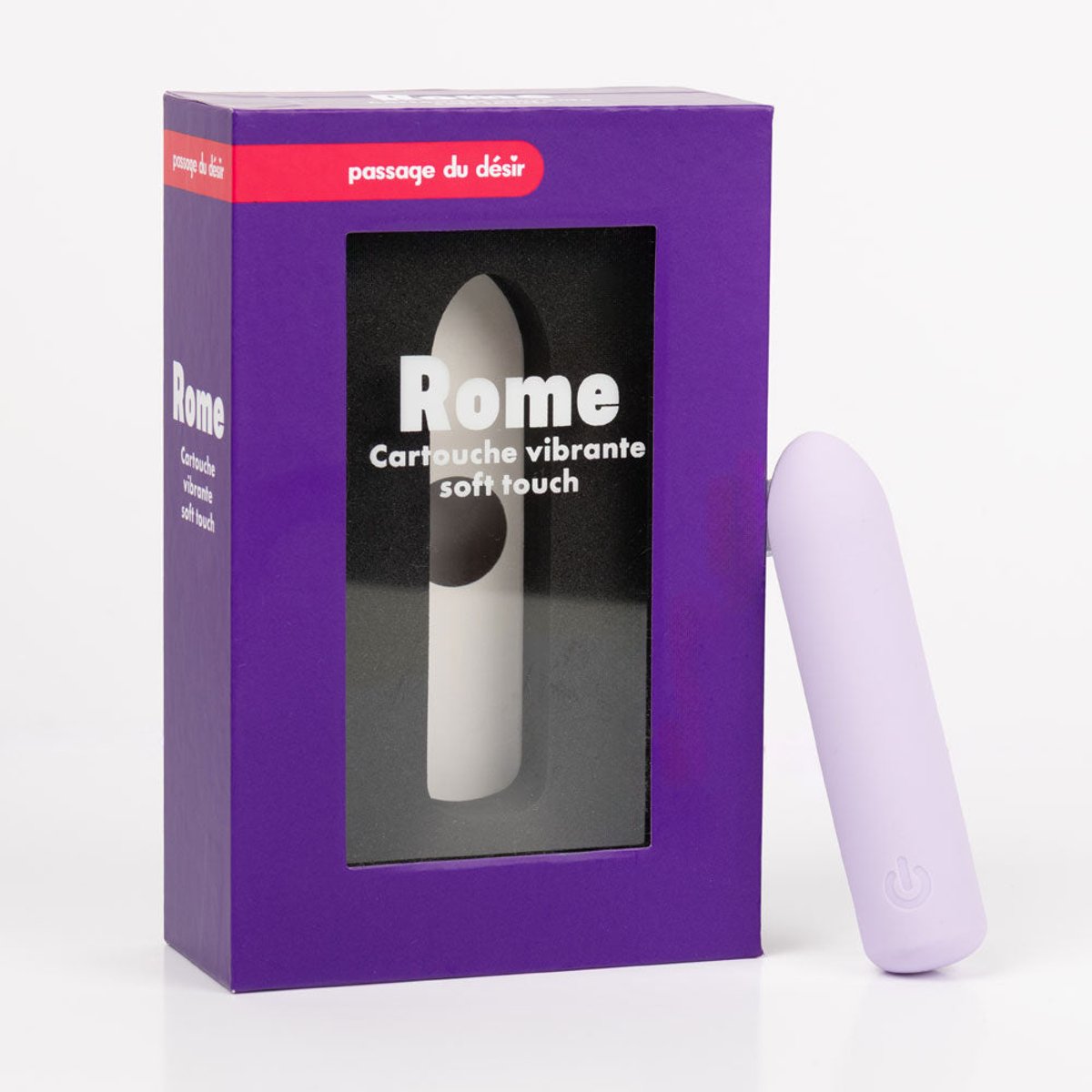 Vibromasseur soft touch Rome violet, PASSAGE DU DESIR