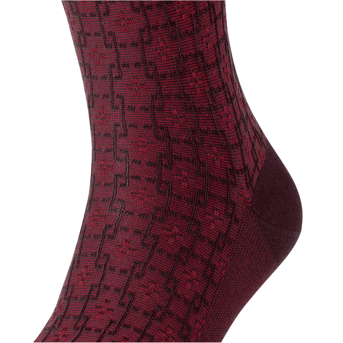 Chaussettes Artwork Tie bordeaux, FALKE