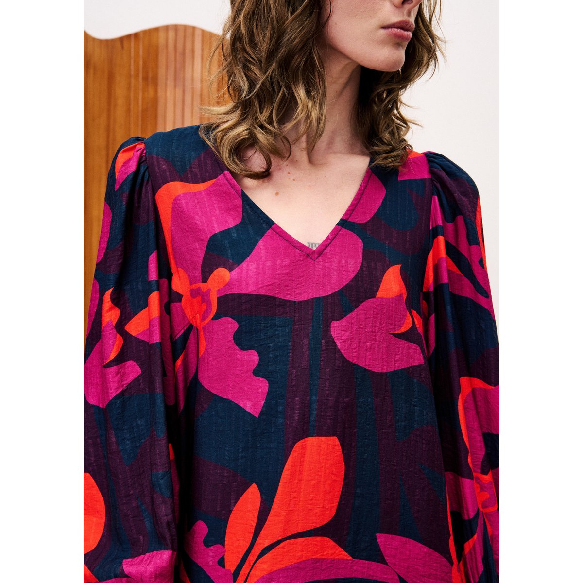 Robe  CALLIE geo flowers, FRNCH