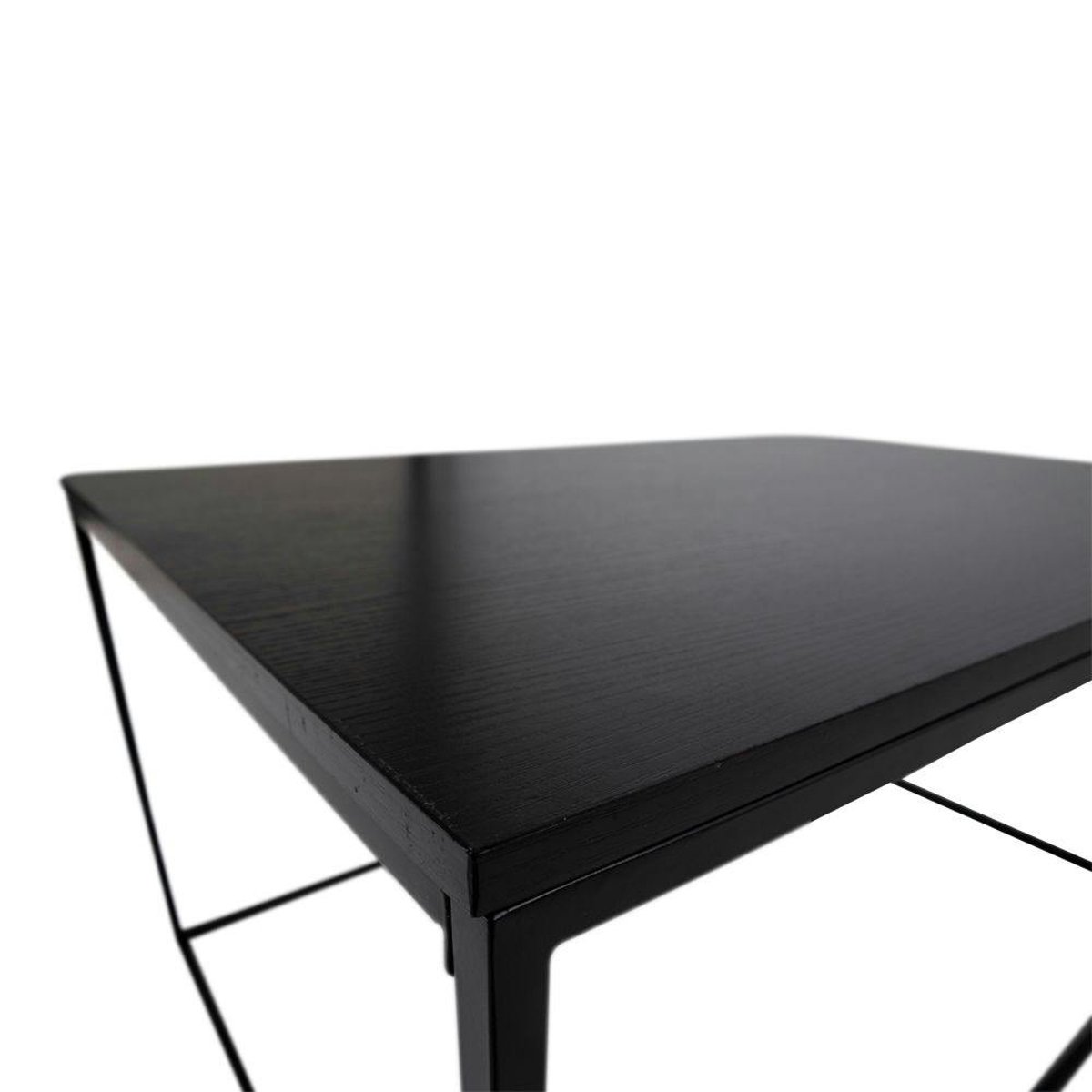 Table basse rectangulaire bois / métal TALLINN noir, PIER IMPORT