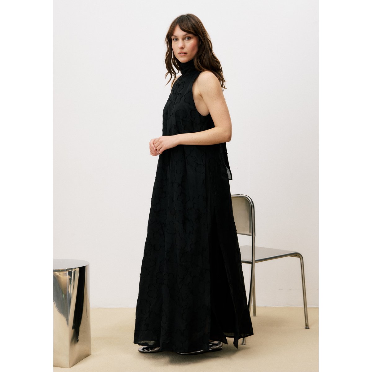 Robe longue PATTIE noir, FRNCH