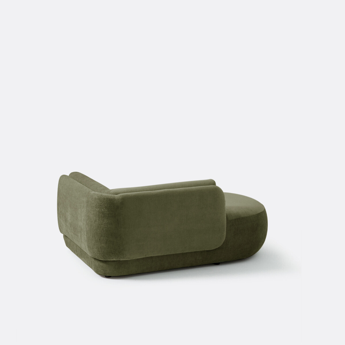 Longchair links, dik fluweel, Méridiano kaki , LA REDOUTE INTERIEURS