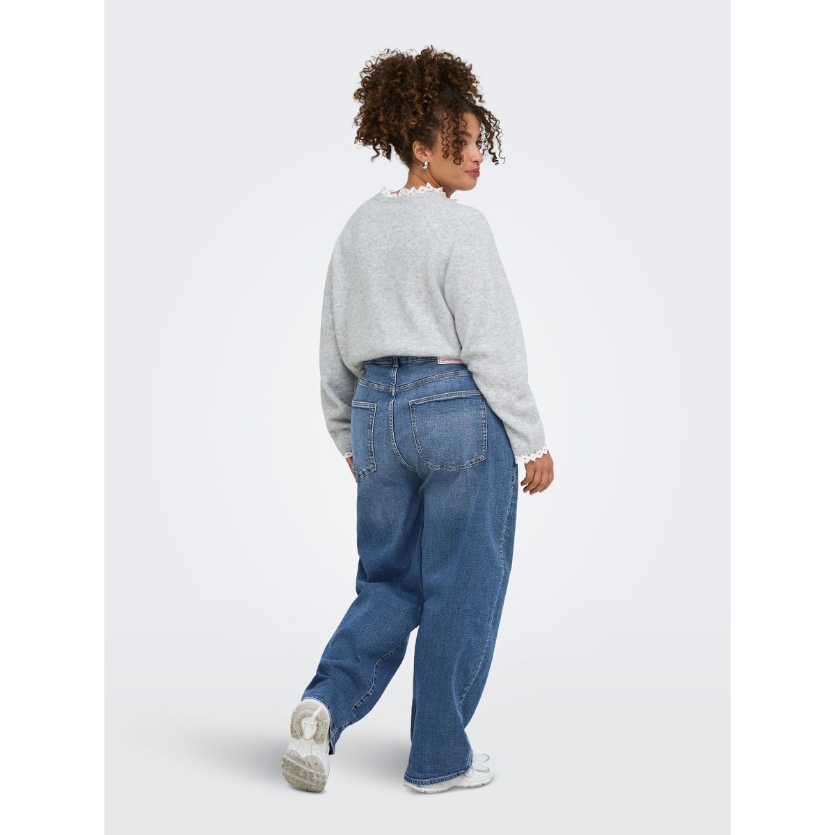 Jeans En Tonneau dark blue denim, ONLY CARMAKOMA