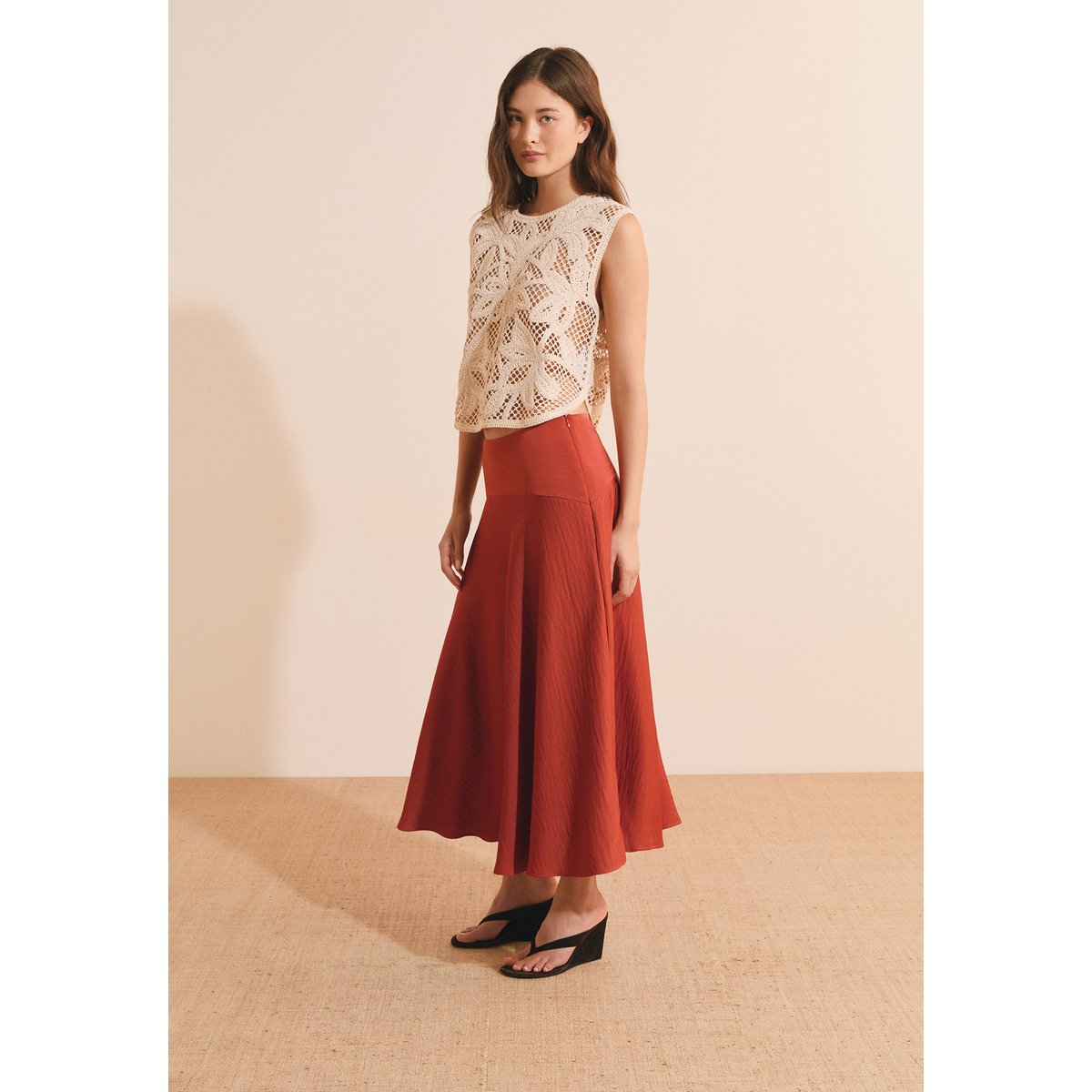 Top en crochet ALAIN TS perle, ETAM