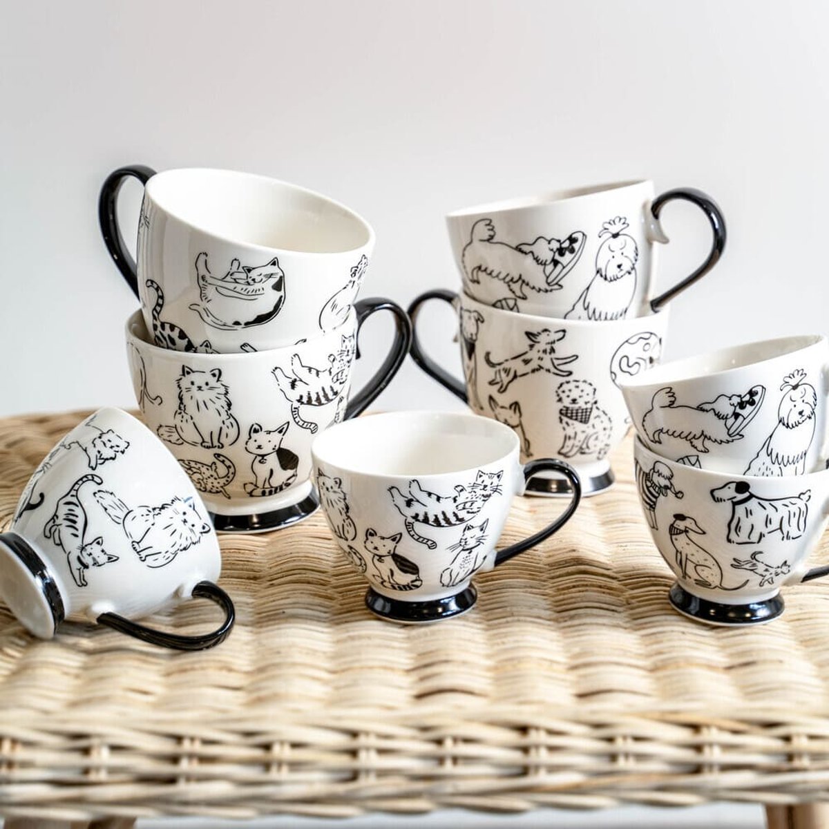 Coffret de 2 déjeuners Mistigris 44 cl - MISTIGRI blanc, TABLE PASSION