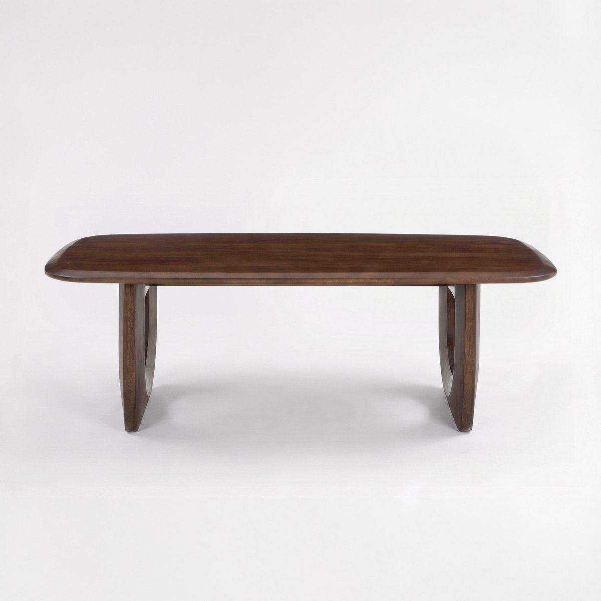 Table basse en bois de manguier massif 120 cm - MAYA marron foncé, MAISON PAVANE