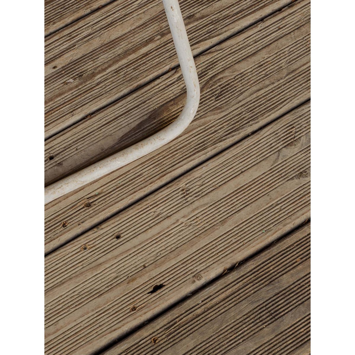 Lot de 3 chaises en métal blanc Alma N°2102 - Bon état blanc, DEBONGOUT