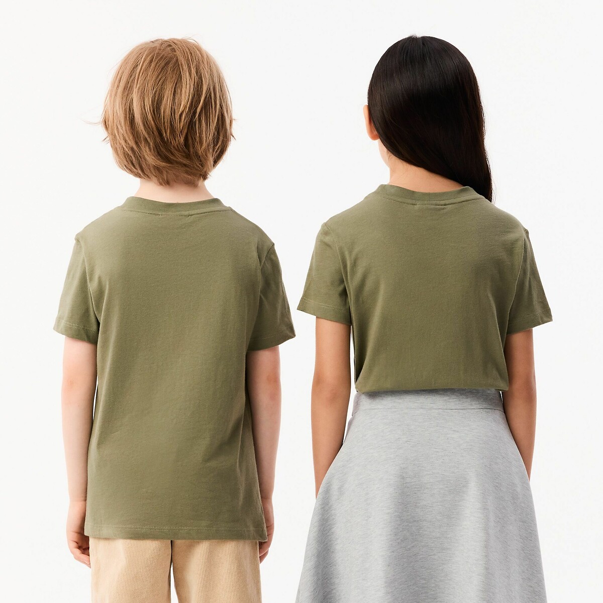 T-shirt manches courtes kaki, LACOSTE