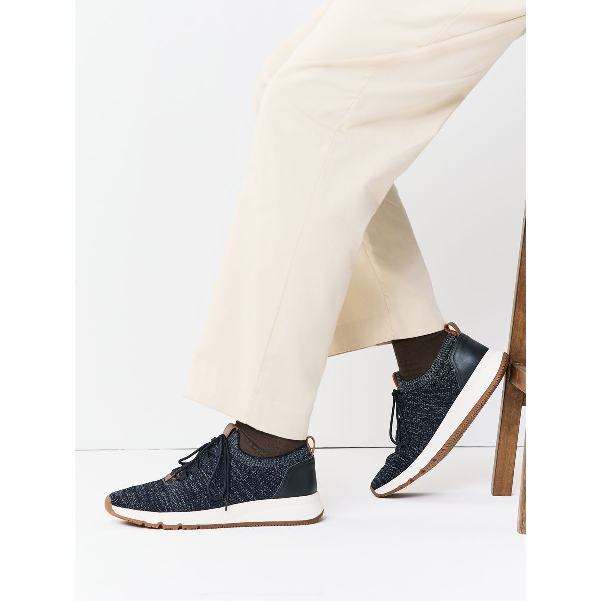 Baskets en maille bleu marine, NEXT