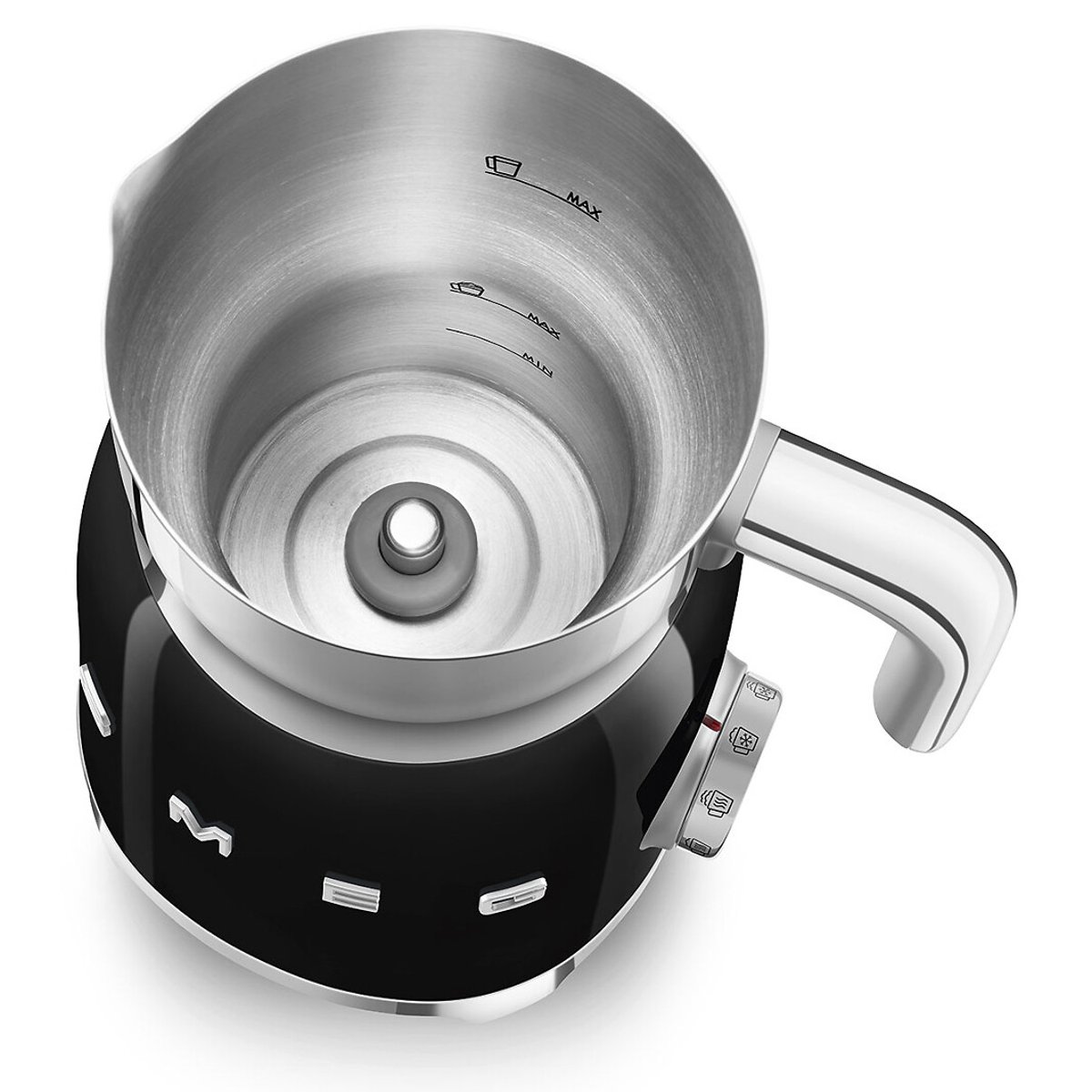 Retro Style Tritan Milk Frother - MFF11 black, SMEG