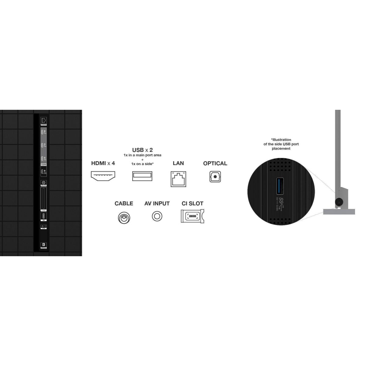 TV Mini Led 115X955MAX-115 pouces (291cm) couleur unique, TCL