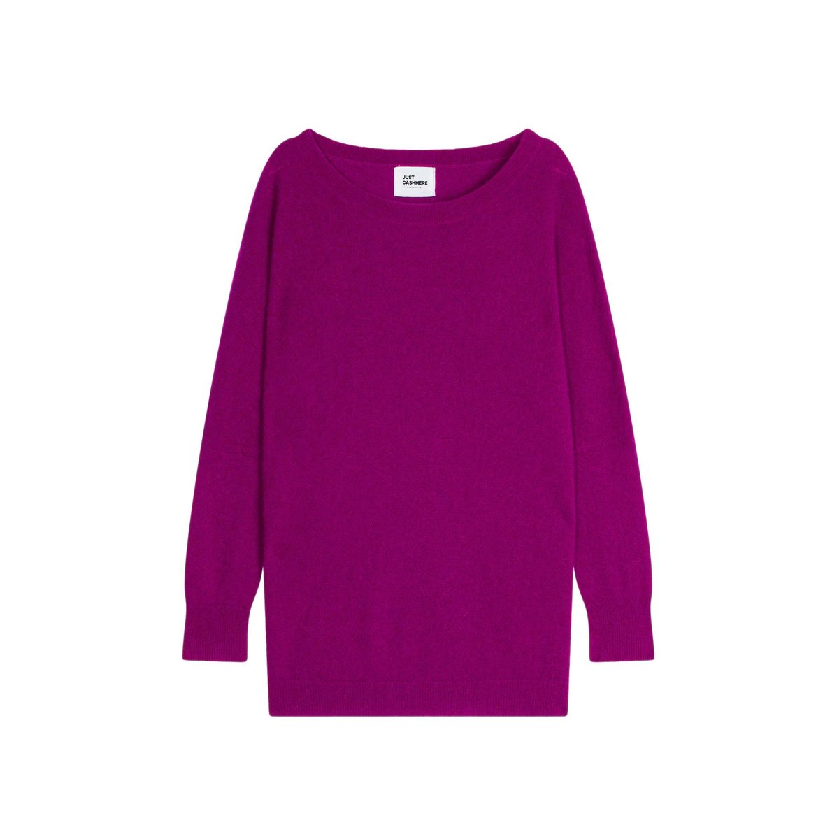 Pull Chauve Souris Violine Rebecca violet foncé, JUST CASHMERE