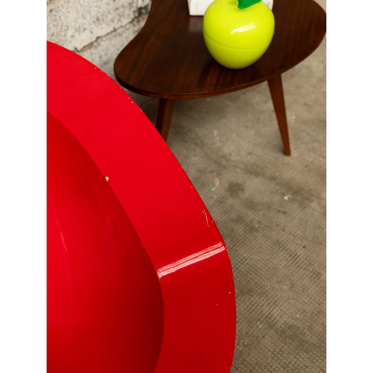 Fauteuil rouge 70's Jakob N°452 - Bon état rouge, DEBONGOUT