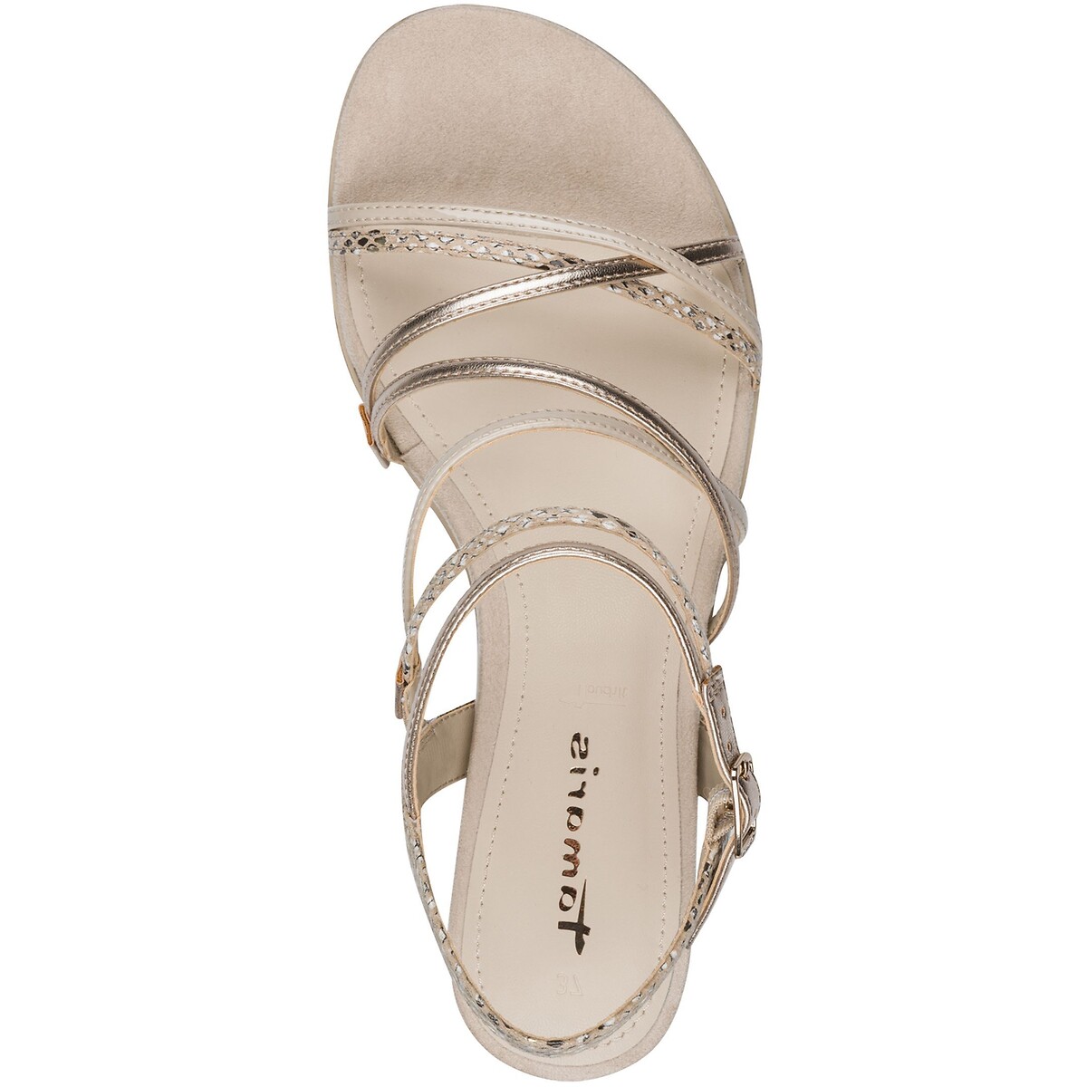 Flat Multi-Strap Sandals nude, TAMARIS