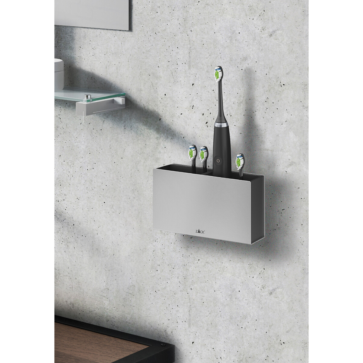 Suporte para escova de dentes "Potes", ZACK inox, ZACK