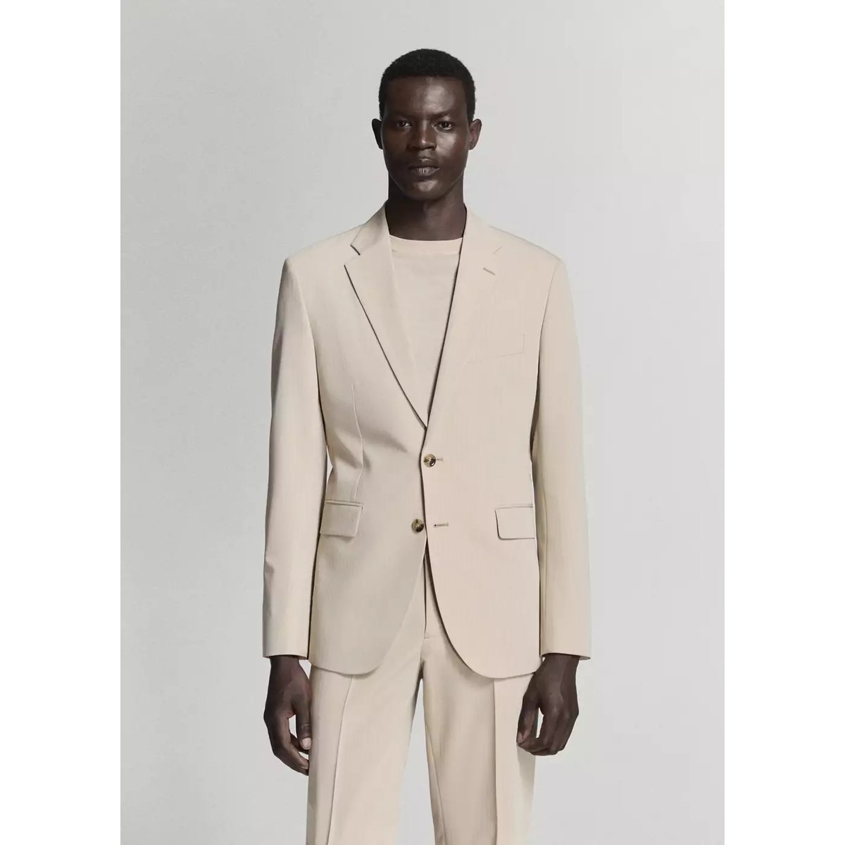 Veste costume Milán slim-fit beige, MANGO MAN