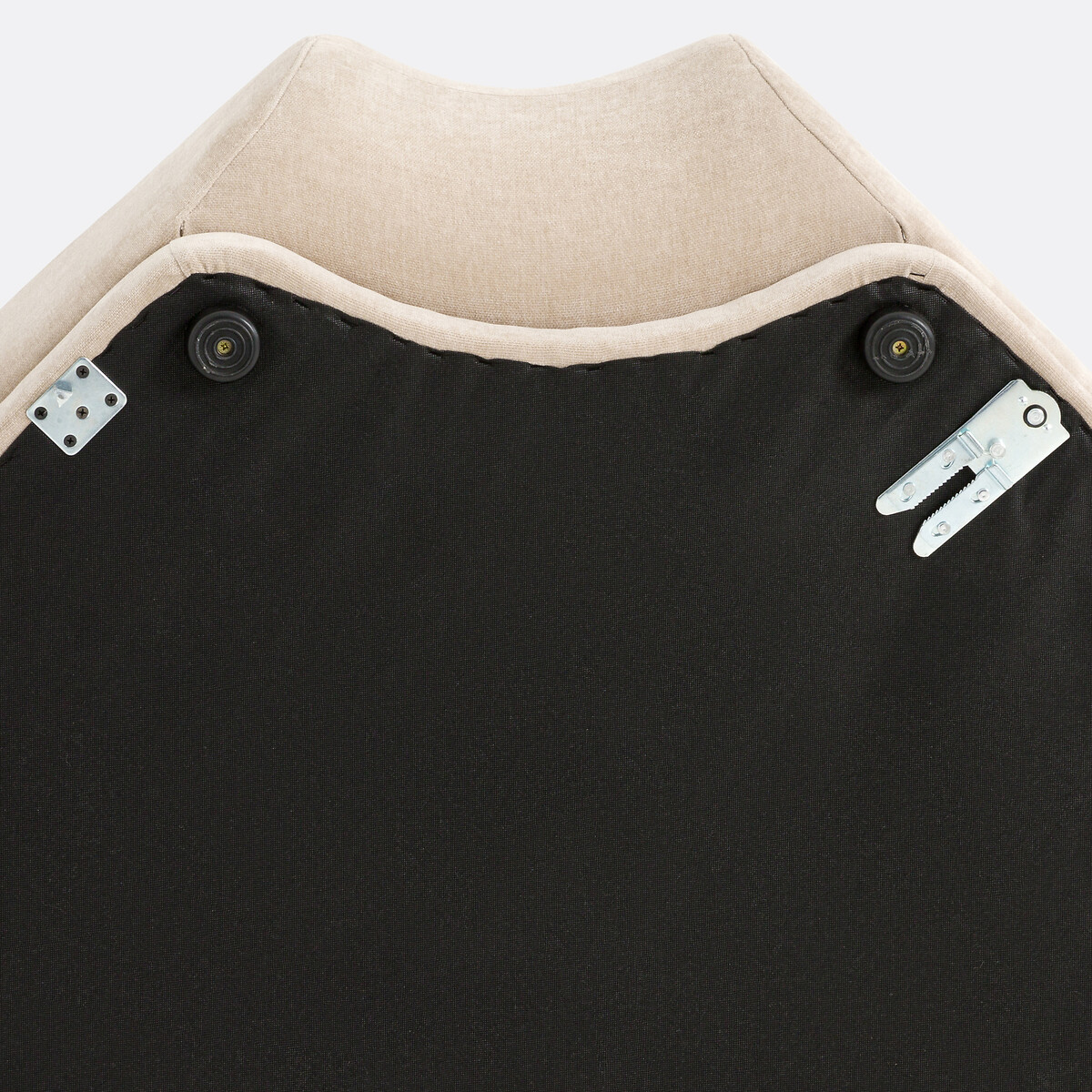 Angle modulable velours texturé, Teide ecru, LA REDOUTE INTERIEURS