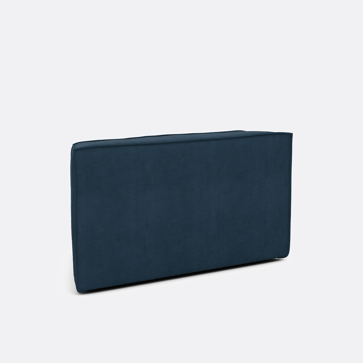 Elément d'angle ouvert pour canapé modulable, velours côtelé fines côtes, SEVEN bleu, LA REDOUTE INTERIEURS