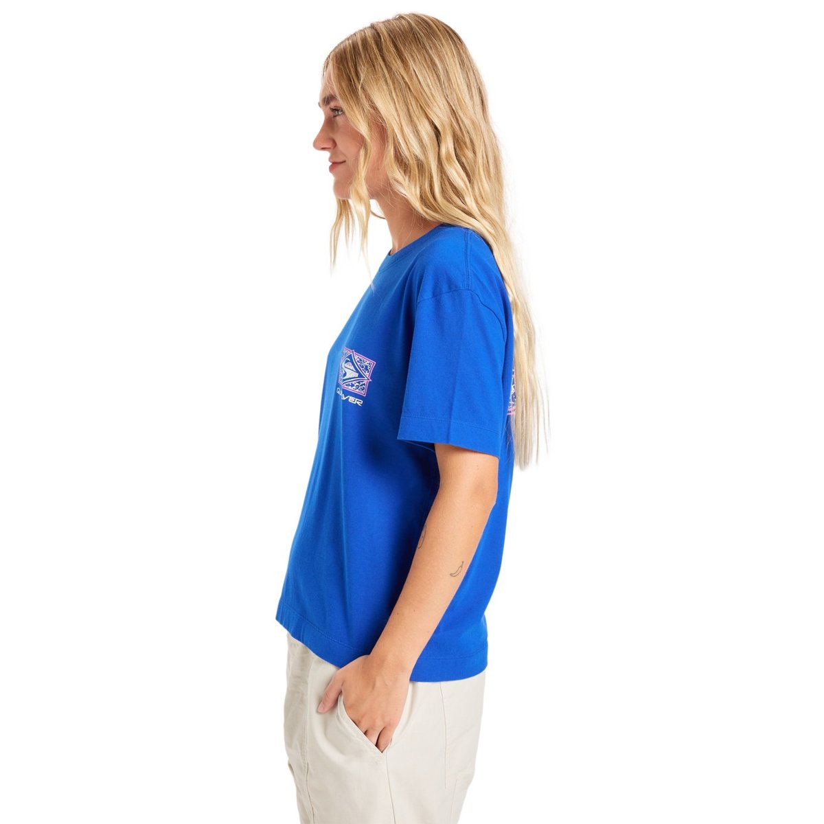 T-shirt à manches courtes STANDARD violet surf the web, QUIKSILVER