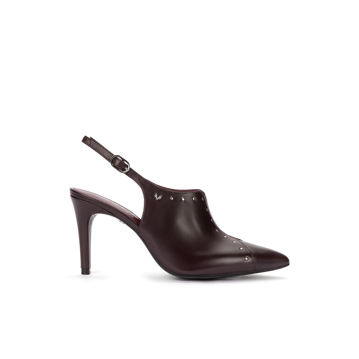 Chaussures à talon cuir Thelma burdeos, MARTINELLI