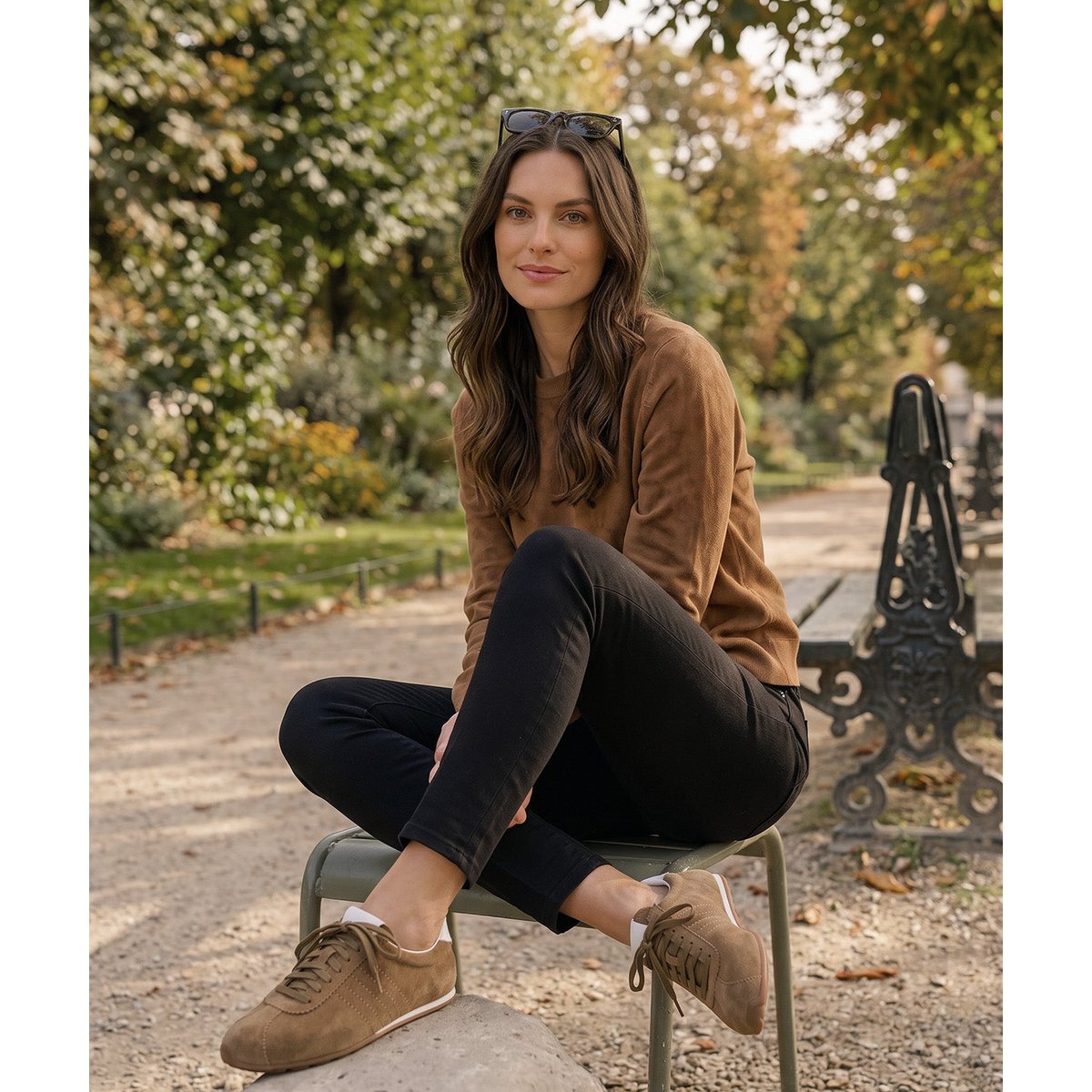 Sneakers ÉLÉNA beige, FINSBURY