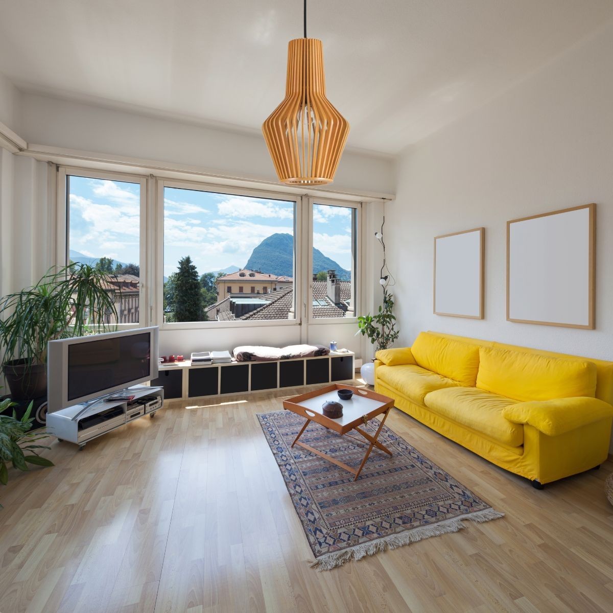 Suspension CITRUS marron, IDEAL LUX