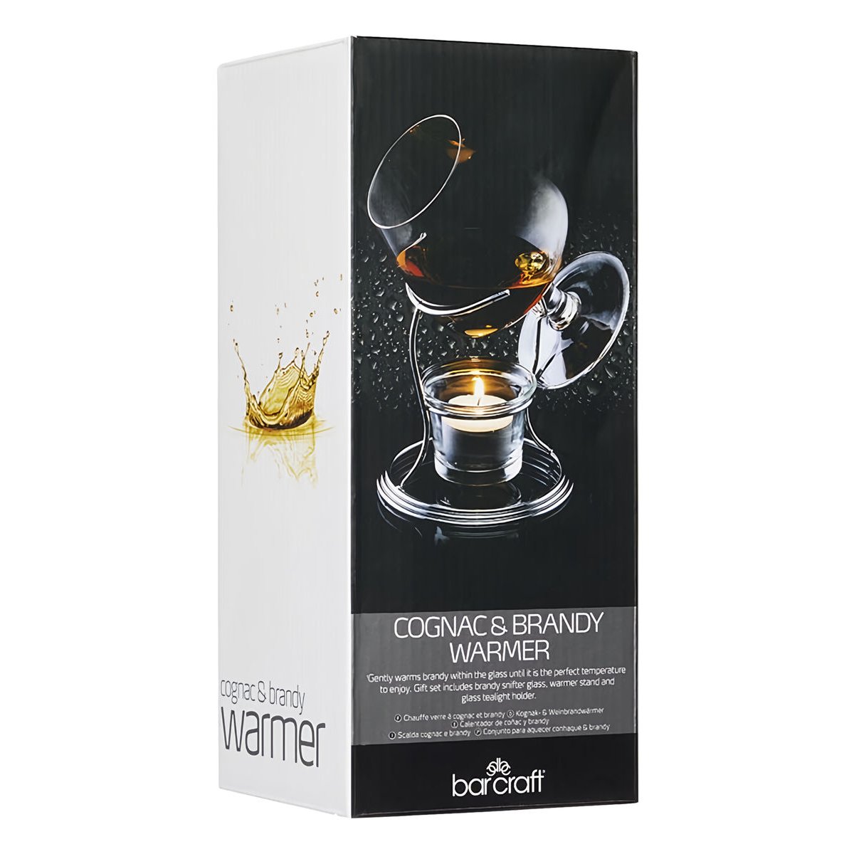 Coffret chauffe-verre à cognac et brandy barcraft couleur unique, BAR CRAFT