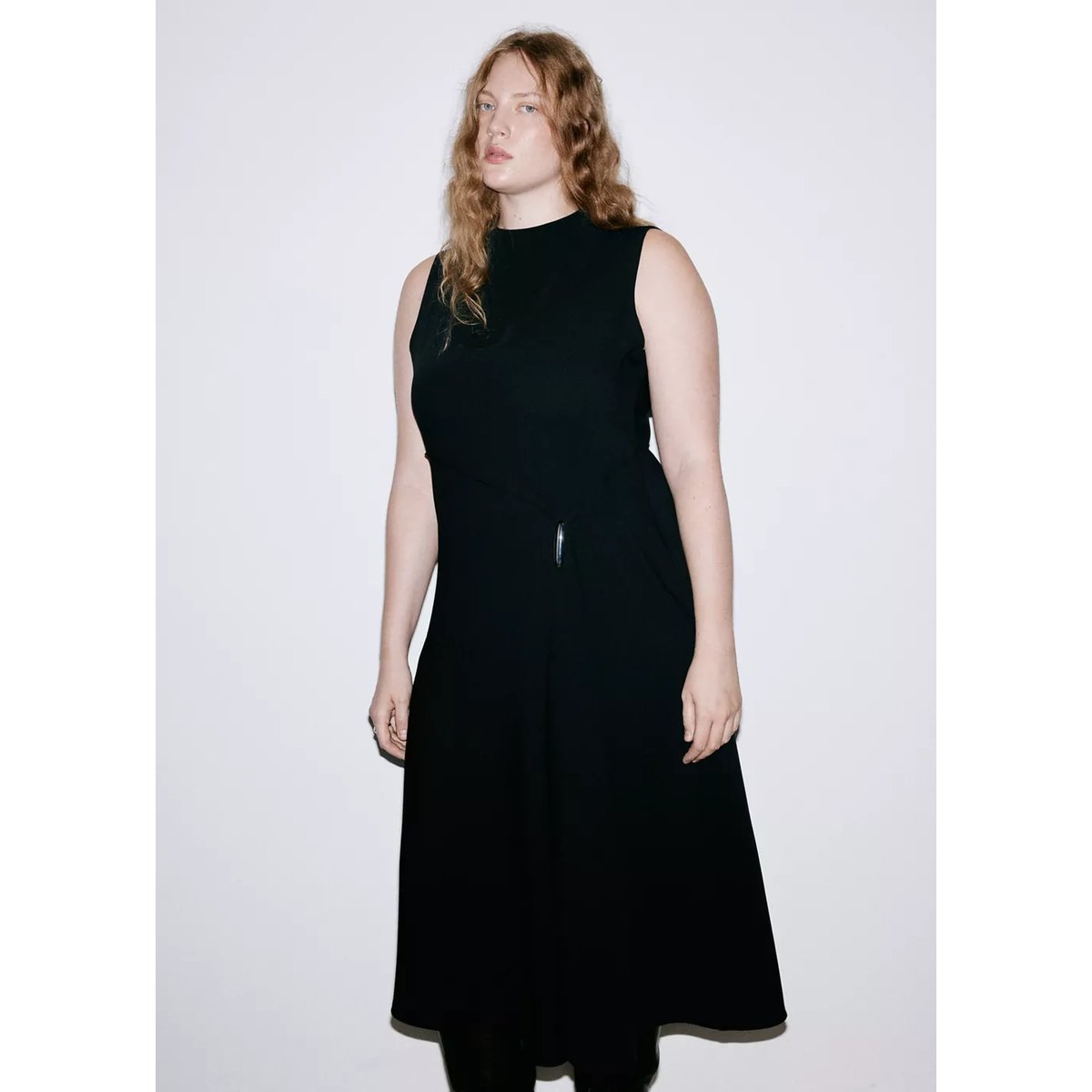 DRESS ELEA noir, MANGO