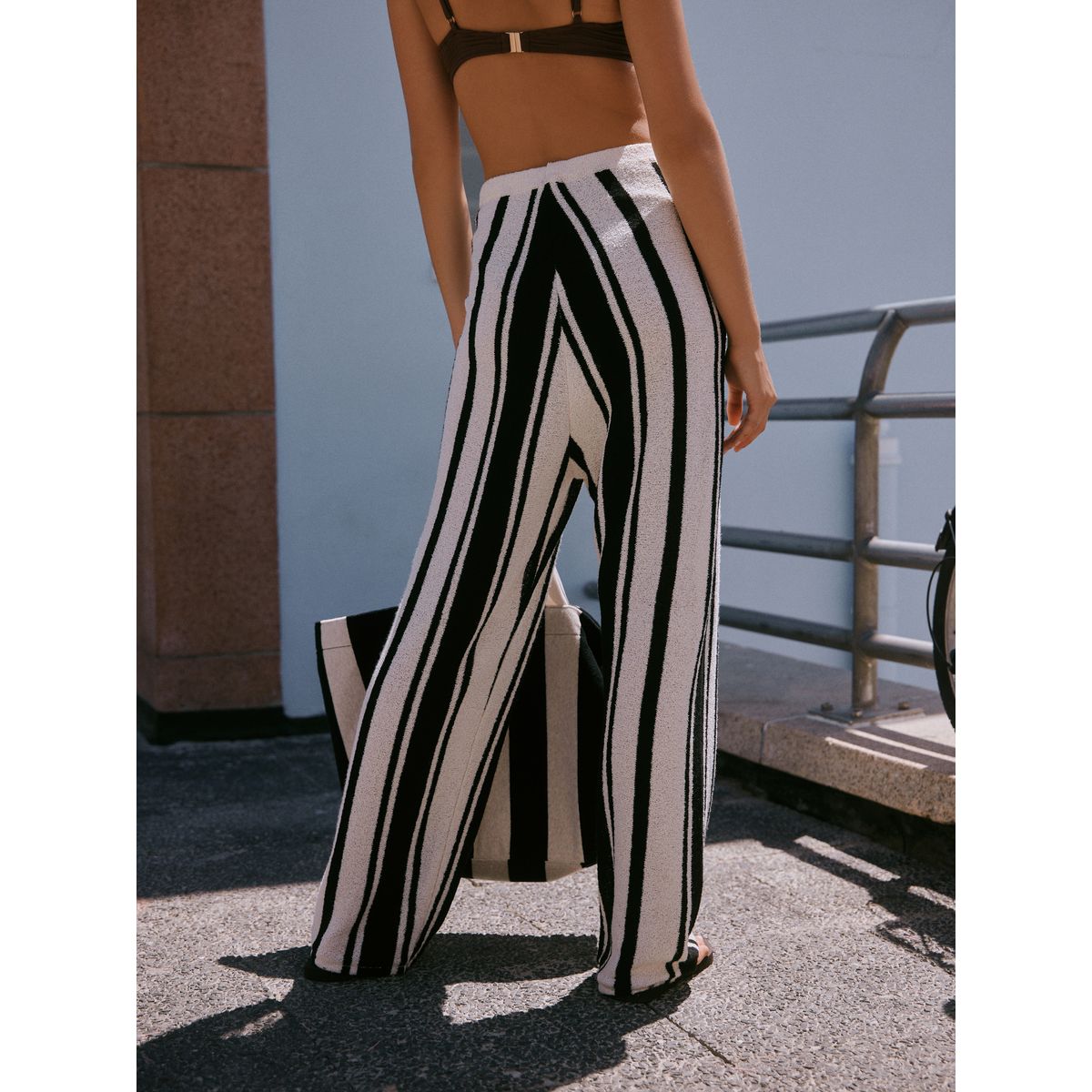 Pantalon de plage en maille monochrome, NEXT