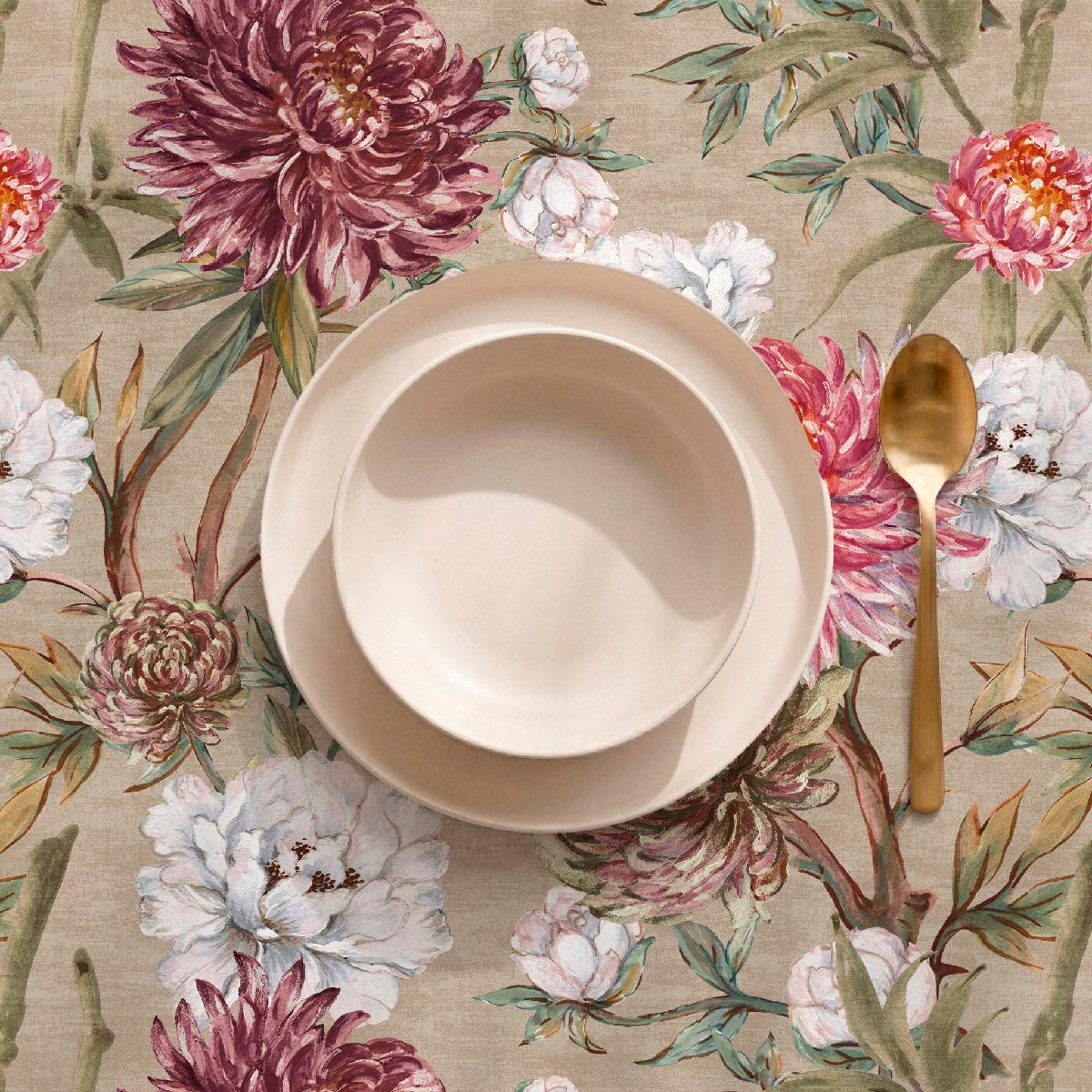 Nappe anti-taches Pekin - 100% coton - beige, NAF NAF HOME