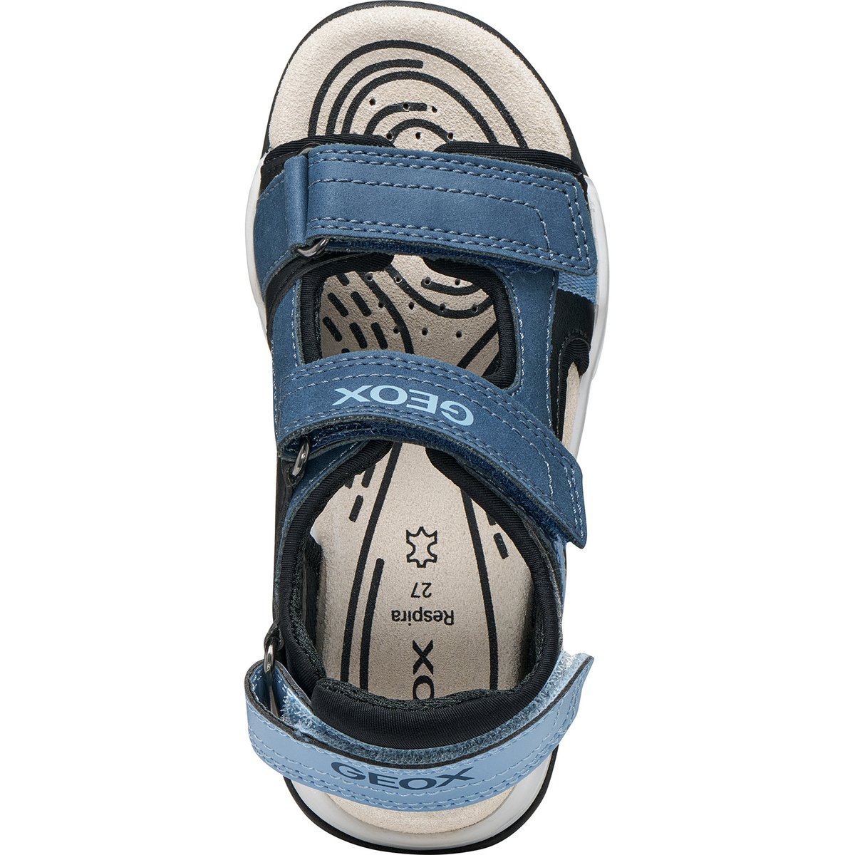 Sandales  J BOREALIS denim/noir, GEOX