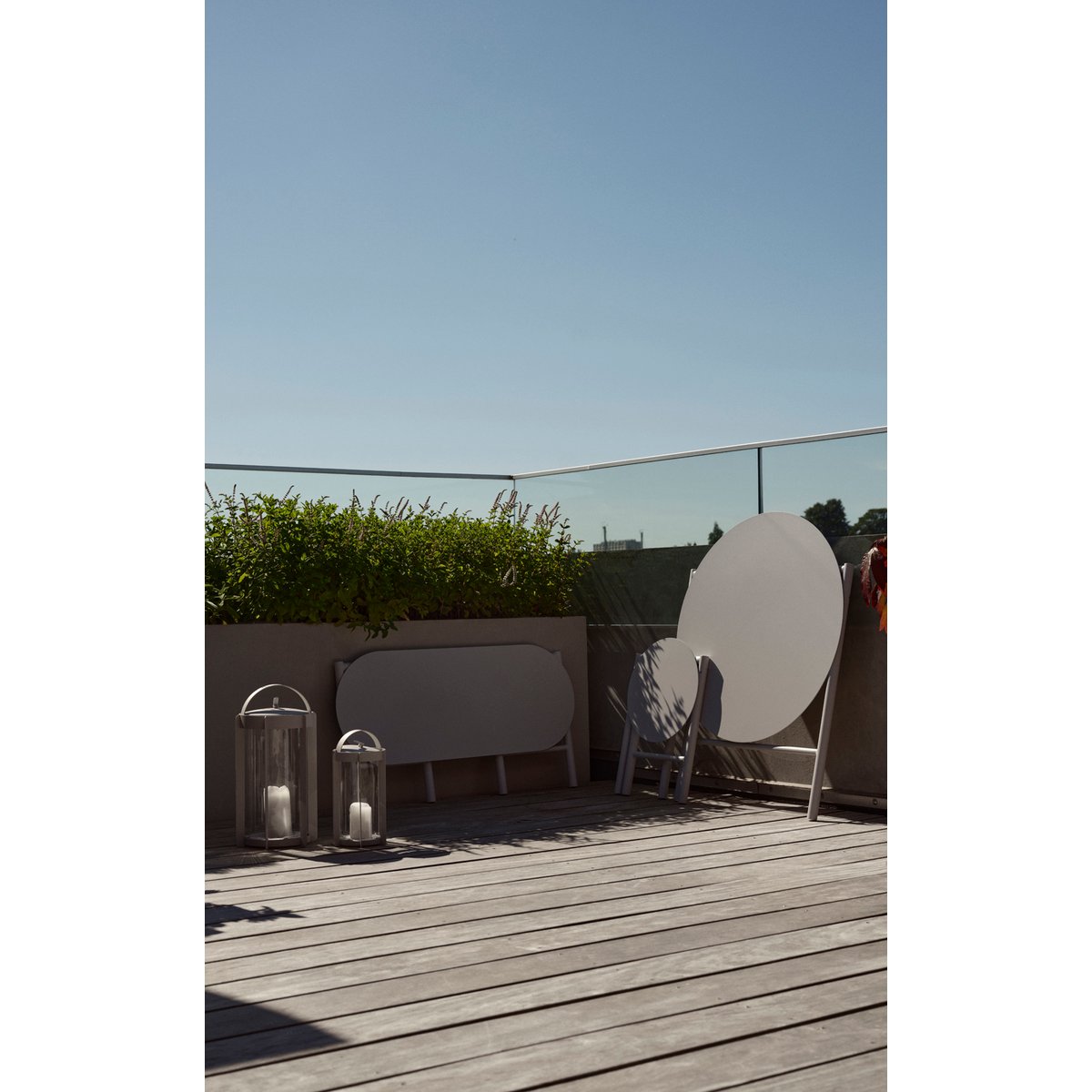 Table pliable DISC gris clair, ZONE DENMARK