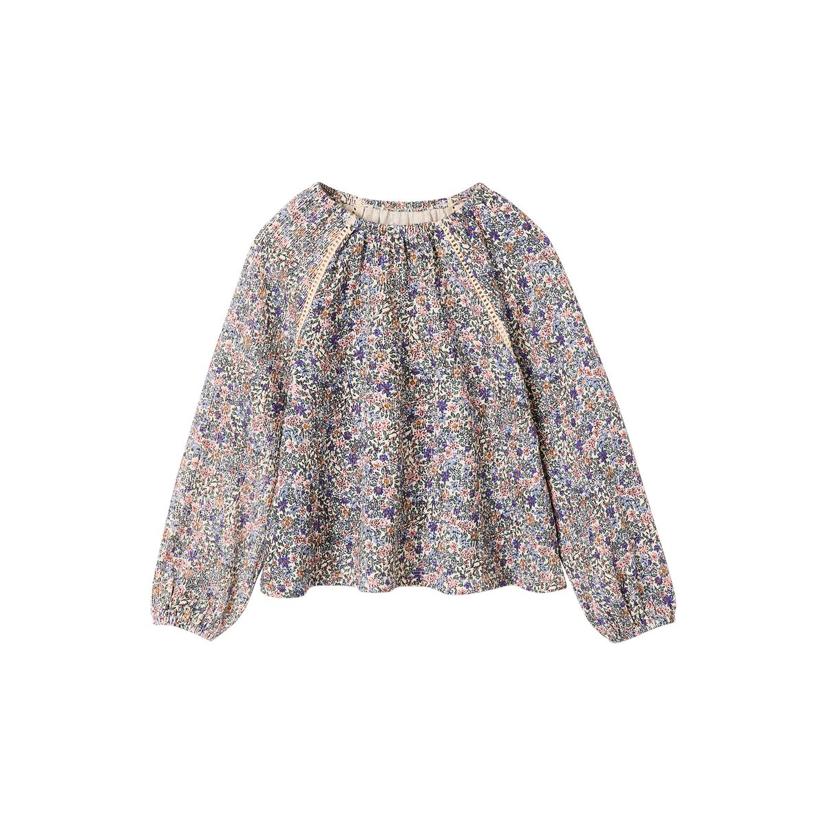 Blouse manches longues écru, VERTBAUDET
