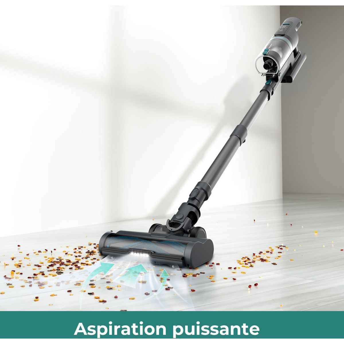 Aspirateur balai EVCSK500 Easy tech zero dust couleur unique, ESSENTIEL B