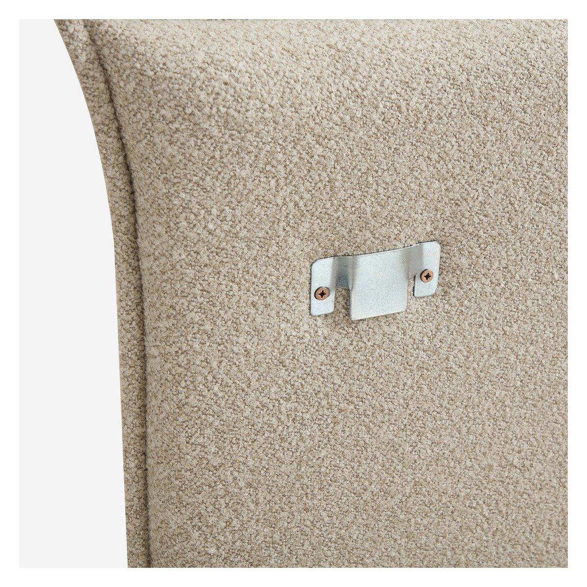 Tête de lit en tissu bouclette JUPITER ll beige, HABITAT