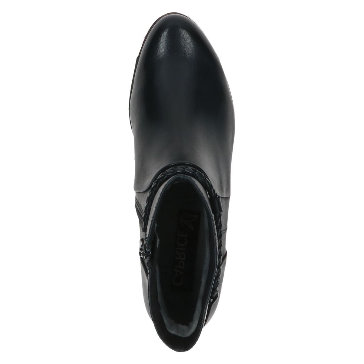 Bottine en cuir bleu océan nappa, CAPRICE