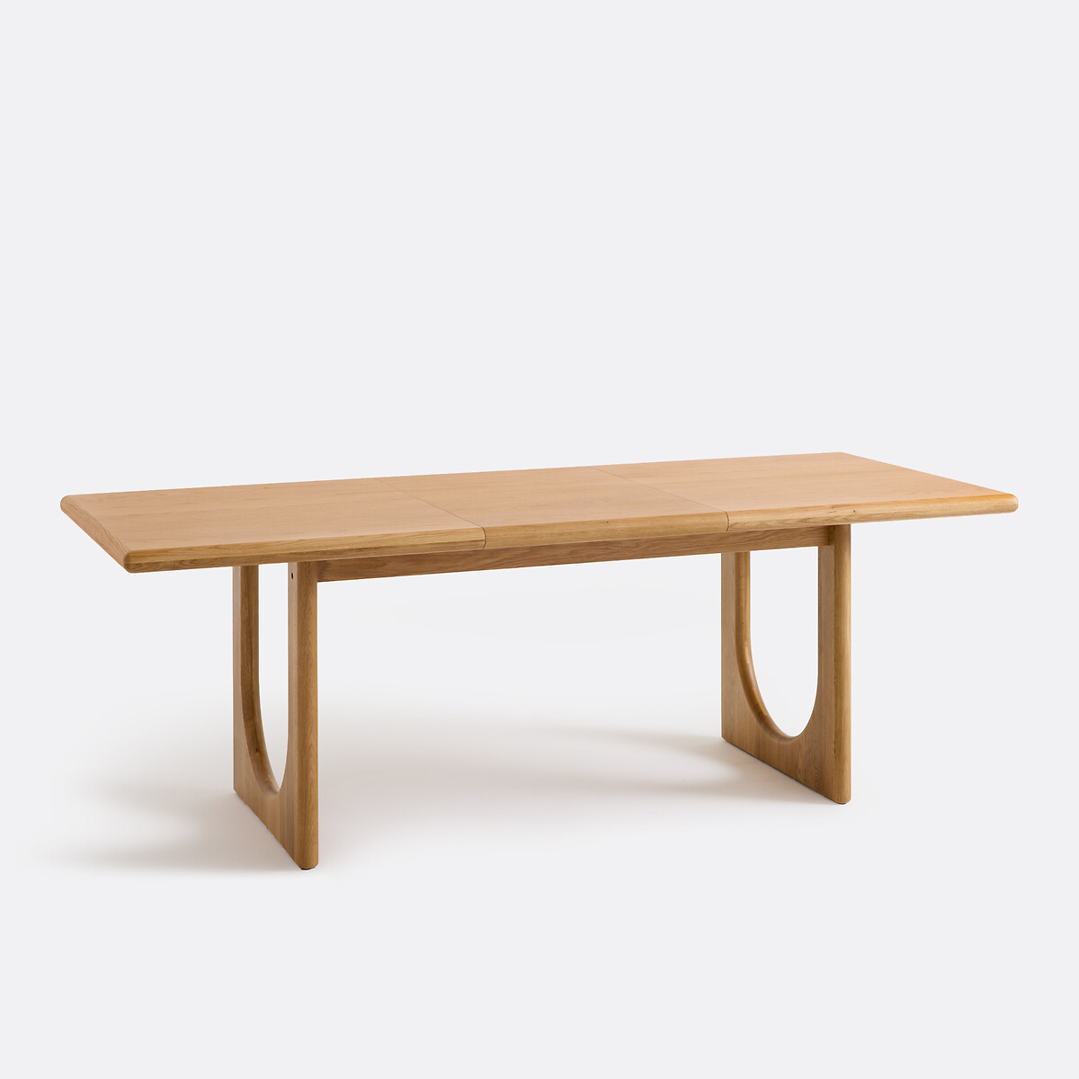 Table à manger, extensible, en chêne et plaqué, 4 à 8 couverts, DOUVE chêne, LA REDOUTE INTERIEURS