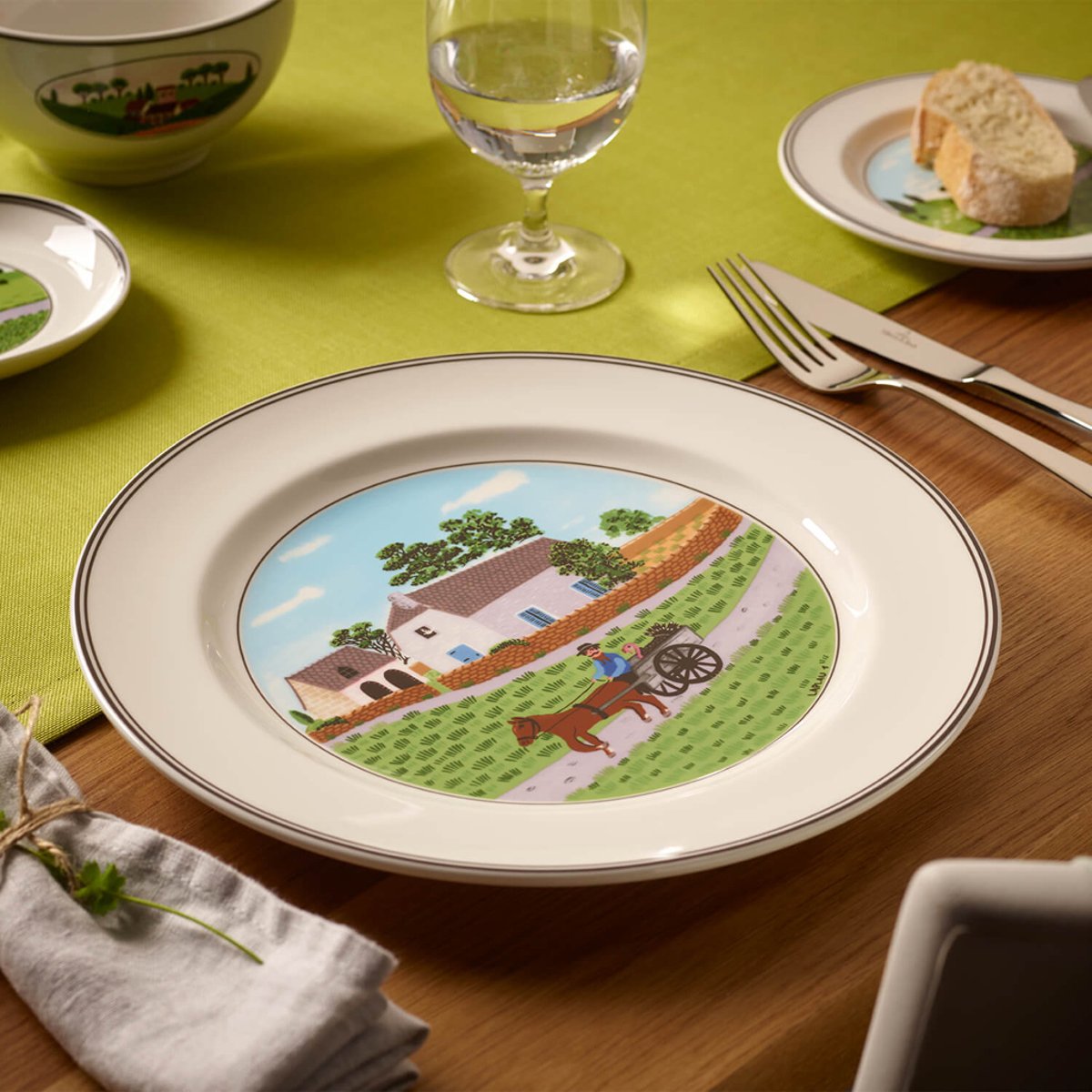 Assiette Plate Paysan DESIGN NAIF couleur unique, VILLEROY & BOCH
