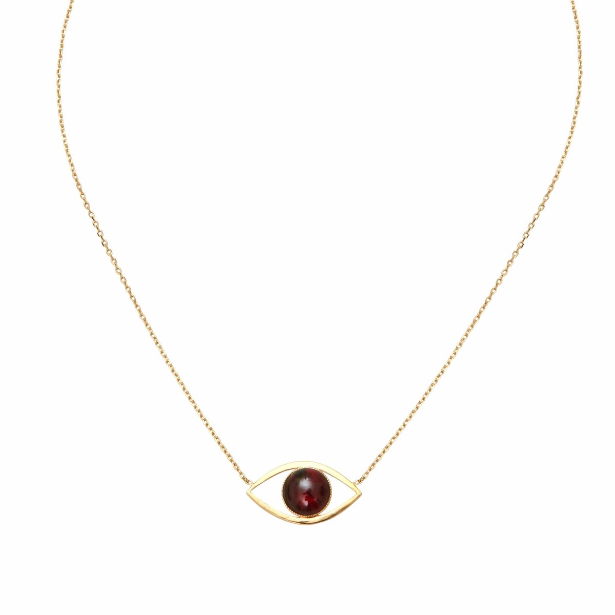 Collier eros grand modele grenat rouge, CAROLINE NAJMAN