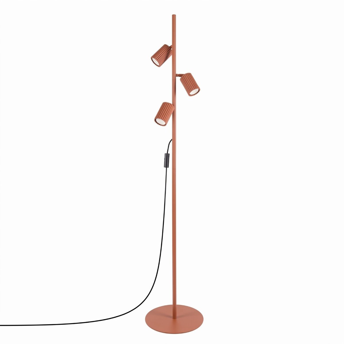 Lampadaire Aluminium Ocre Rouge GU10 3 KARBON ocre rouge, EDEN