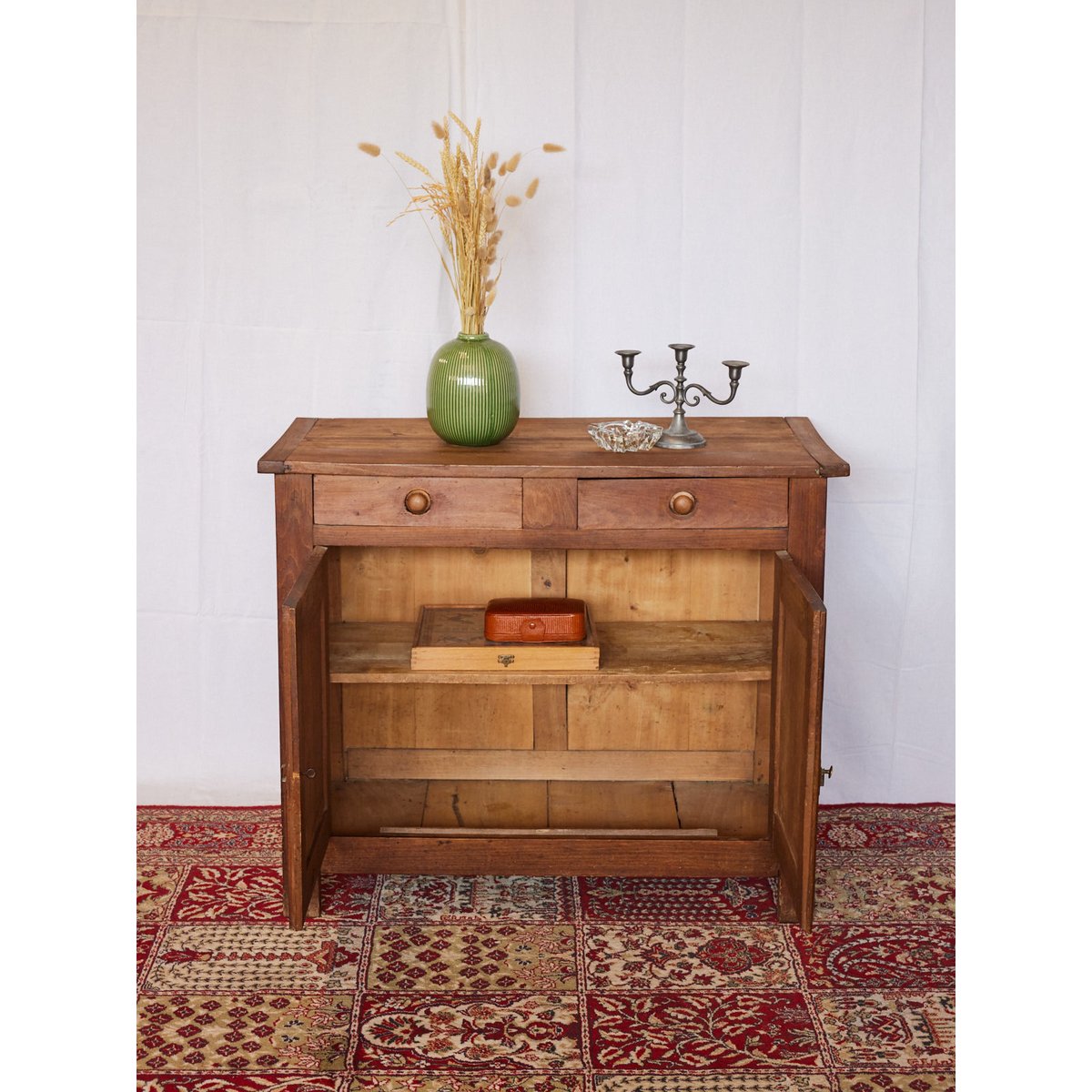 Buffet en bois massif Gilbert N°1721 - Bon état bois foncé, DEBONGOUT
