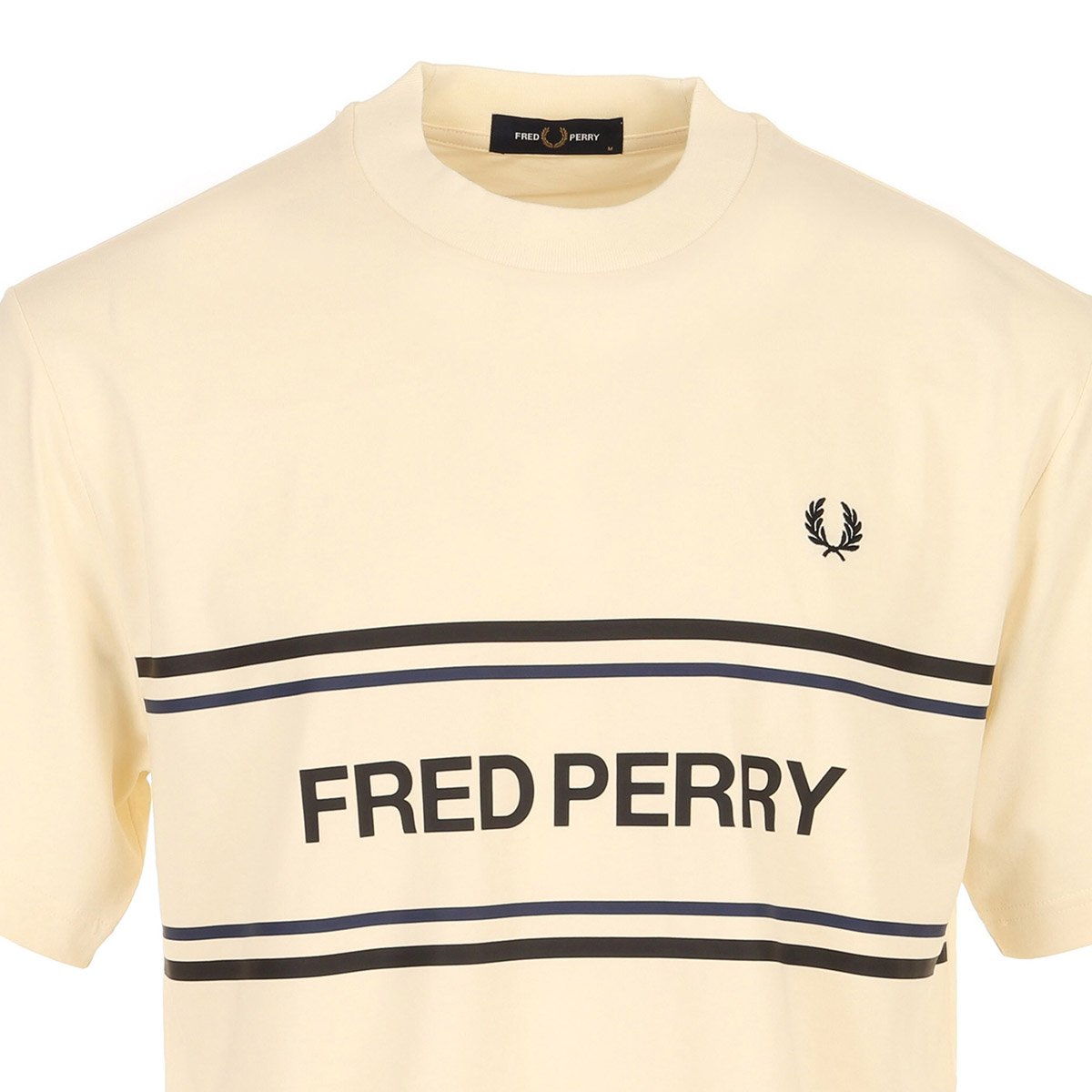 T-shirt FRED PERRY GRAPHIC ecru, FRED PERRY